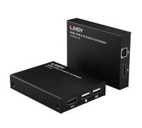 Extensor KVM Lindy 39320 HDMI USB Cat6 150 m Negro Metal