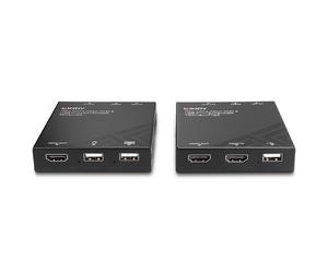 Extensor KVM - Lindy - Cat.6 - HDMI y USB - 120m - Soporte PoC
