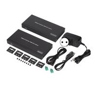 Extensor KVM USB 2.0 con DisplayPort 4K a 30 Hz, emulación EDID, Plug and Play a través de cable Cat5e6 de 7 pulgadas para videoconferencias y