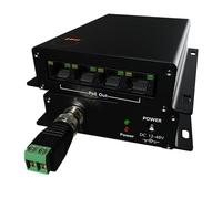 Extensor LAN PoE de alta distancia de 4 puertos de 1000 m sobre kit UTP trenzado BNC o cable de cobre - Cámara PoE o cualquier dispositivo Ethernet remoto repetidor Booster Bridge - Distancia PoE 500