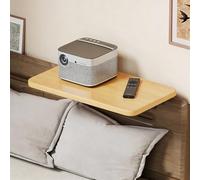 Extensor para Alféizar de Ventana Soporte Proyector Plegable Diseño Veta Madera, Extensor Alféizar Ventana Minimalista Taladros, Tablero Extensión Encimera(Log,W40x20cm(15 3/4x7 7/8"))