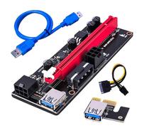 Extensor PCI-E Pcie Riser 009 Express 1X a 16X, extensor PCI E USB Riser 009S, tarjeta adaptadora dual
