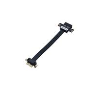 Extensor PCIE X1 con Ángulo de 180 Grados, Cable de Extensión PCI-e 3.0 1X A X1, Cable Elevador PCI-e X1 para Tarjeta PCIE USB/NVME/de Red