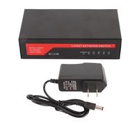 Extensor PoE con soporte para modo extendido, conmutador de red Fast Ethernet de 100M con Auto MDI MDIX y diseño sin ventilador, unidad de