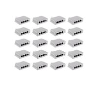 Extensor PoE de 1 una 3 Puertos Pasivo en Cascada IEEE802.3Af para Extensor de TransmisióN de Puerto IP para Conmutador POE NVR IP (20 Pieza)