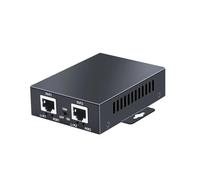 Extensor PoE de 2 Puertos 10/100Mbps con IEEE 802.3at/802.3af 1 Entrada 2 Salidas Repetidor PoE Plug and Play
