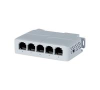 Extensor POE de 5 Puertos de 10/100 Mbps, 1 Entrada y 4 Salidas, Repetidor de Conmutador de Red Compatible con para IEEE802.3af/At/Bt para Conmutador