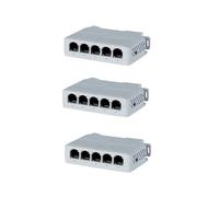 Extensor POE de 5 Puertos de 10/100 Mbps, 1 Entrada y 4 Salidas, Repetidor de Conmutador de Red Compatible con para IEEE802.3af/At/Bt para Conmutador