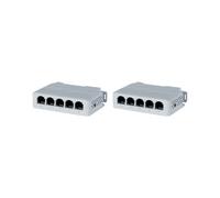 Extensor POE de 5 Puertos de 10/100 Mbps, 1 Entrada y 4 Salidas, Repetidor de Conmutador de Red Compatible con para IEEE802.3af/At/Bt para Conmutador