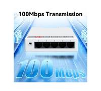 Extensor PoE de 5 Puertos y 100M para Riel DIN, Repetidor de Entrada de 60W IEEE802.3af/At Plug& para PoE de 48V, NVR, Cámara IP, AP