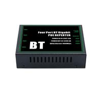 Extensor PoE Gigabit BT de 4 Puertos, 100/1000 Mbps, 1 Entrada, 4 Salidas, IEEE802.3, Repetidor PoE BT para Cámara PoE de 48 V, Punto de Acceso