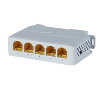 Extensor PoE Gigabit de 5 Puertos, 100/1000Mbps, 90W, 1 Entrada, 4 Salidas, repetidor PoE, Red de Carril DIN, VLAN for cámara PoE de 48V, inalámbrico, Ap CCTV(10pcs PoE Extender)