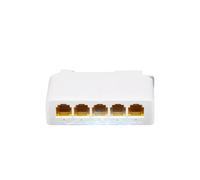 Extensor PoE Gigabit de 5 Puertos Repetidor PoE de 4 Puertos Red VLAN de Carril DIN de 100/1000 Mbps