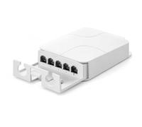 Extensor PoE Impermeable de 1 a 3 Puertos, 30 W de Potencia por Puerto, 10/100 Mbps, Alcance de hasta 200 m, Compatible con la mayoría de Las Marcas, Incluidas Hikvision y Dahua.