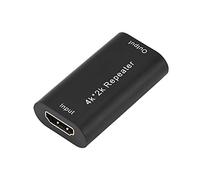 Extensor Repetidor HDMI, Extensor Repetidor, Adaptador Extensor Repetidor HDMI 1080P sobre Señal 3D HDTV Negro 40M para Proyector Monitor Oficina Hogar