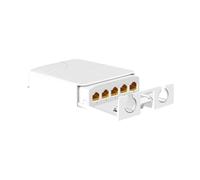 Extensor repetidor POE de 1000 Mbps, impermeable, for exteriores, con 1 entrada y 4 salidas, adaptador de conmutador de red de 48 V(1pcs PoE Extender)