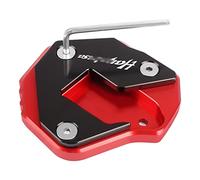 Extensor Soporte De Pie para Motocicleta, Soporte Lateral, Almohadilla De Extensión, Placa De Ampliación para Suzuki Hayabusa GSX-R 1300 GSX-R 2007-2023(Rojo)