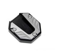 Extensor Soporte para Motocicleta Motorcycle Bike Kickstand Extender Foot Side Stand Extension Pad Support Plate(Slivery)