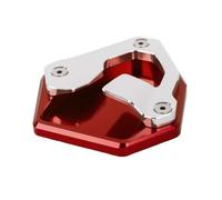Extensor Soporte para Motocicleta para Honda para África para Soporte Doble pie Lateral Placa de Ampliar extensión Motocicleta(Rojo)