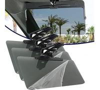 Extensor universal de visera solar para coche con protección polarizada, 3 piezas