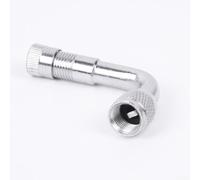 Extensor Válvula 2 para uds con Tapón Metal Extensor Válvula | Ángulo 90 grados, metal , tapón incluido, para fácil instalación, 2 unidades