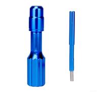 Extensor Válvula Aire Horquilla MTB Aluminio 5cm | Aleación aluminio, ligero y , para horquillas aire, ajuste para preciso, uso montaña(Blue)