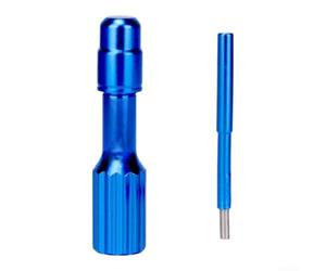 Extensor Válvula Aire Horquilla MTB Aluminio 5cm | Aleación aluminio, ligero y , para horquillas aire, ajuste para preciso, uso montaña(Blue)