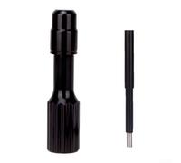 Extensor Válvula Aire Horquilla MTB Aluminio | Aleación aluminio ligero, para construcción robusta, ideal senderismo, montaña, uso diario(Black)
