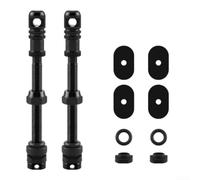 Extensor Válvula para presta 55mm para Ruedas Profundas Extensor | Aleación aluminio negro, 45mm ideal llantas estándar, ligero 30g, para compacto viaje(65mm)