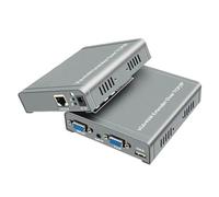 Extensor VGA KVM de 20 km sobre IP, Cable Ethernet RJ45 Cat5e/6, Extensor VGA USB KVM de 1 TX a Varios RX Mediante conmutador, Compatible con ratón y Teclado.