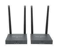 Extensor WiFi, 100-240V 200m Compatible con Kit de Receptor y Transmisor de Interfaz Multimedia HD de Salida de Bucle Local Señal Estable Duradera para Reuniones en el Hogar (Enchufe de la UE)