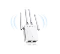 Extensor WiFi 300Mbps, 2,4GHz, puertos LAN duales, señal de largo alcance, repetidor inalámbrico - .