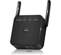 Extensor WiFi más rápido 2025, repetidor WiFi, amplificador WiFi, cubre hasta 10000 pies cuadrados y 60 dispositivos, amplificador de Internet, con puerto Ethernet, configuración rápida, amplificador
