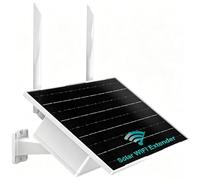Extensor WiFi solar para exteriores - Amplificador de señal de largo alcance alimentado por energía solar, sin cables, repetidor WiFi de fácil configuración para patio, granja, rancho, RV, 2.4 GHz 300