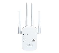 Extensor WiFi, WiFi Extender Signal Booster - 1,2 Gbps de Refuerzo de señal de Inicio,Enrutador de Cobertura más Amplio de 4 Puertos con una Banda Doble de 5 GHz/2.4 GHz para el hogar