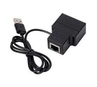 Extensores de 1 a 2 vías LAN Ethernets divisores RJ45 2 puertos adaptadores de cable para acoplador de Internet