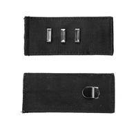 Extensores de banda de cintura con gancho, extensores de cintura ajustables para mujeres y hombres, pantalones, jeans, faldas, pantalones, expansores de botones de cintura, Negro, Taille unique