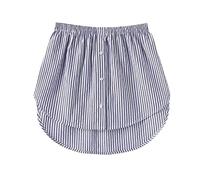 Extensores de Camisa Falsa Mujer Falda Falsa Camisa Bajo Capas Falsas Ajustables Camisa Falda Falsa de Barrido Inferior Media Longitud Top Falso Parte Superior Inferior, Camisa Falsa Parte de Abajo