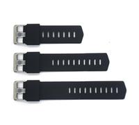 Extensores de correa de reloj de 20 mm para Google Pixel Watch 4 3 2 1 de 41 mm, correas extensoras de silicona para un uso más grande de muñeca o tobillo (negro)