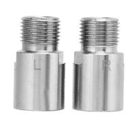 Extensores de Pedal de Bicicleta de Acero al Cromo molibdeno, 20 mm, Plateados, para Bicicletas de montaña, de Carretera y Plegables, 1 par, Izquierda y Derecha,