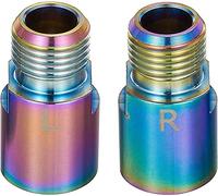 Extensores de pedal de bicicleta, extendidos de 20 mm/0.79 pulgadas CrMo de acero, adaptadores de pedal de eje extensible, herramienta de extensión de manivela para cualquier pedales roscados de 9/16 pulgadas, bicicleta SPD MT MTB BMX Road Street Bicycle