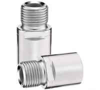 Extensores de pedal, extensiones de manivela de acero de aleación de 20 mm para bicicletas de montaña y carretera, mecanizado CNC, par ligero de 54 g (plata)