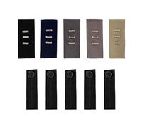 Extensores tipo gancho de 5 piezas, extensores tipo botón de 5 piezas, extensor de cintura ajustable de alta elasticidad, adecuado para jeans, pantalones deportivos