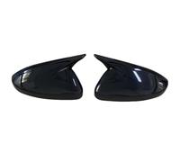 Exterior 1 Par De Carcasas Espejos Retrovisores Para OPEL Para CORSA F 2019-2023 Tapas Laterales, Embellecedor De Retrovisor, Piezas Decorativas Retrovisor Tapa(Negro brillante)
