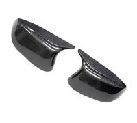 Exterior 2 Carcasas Espejo Retrovisor Coche Para Infiniti Q50 SQ50 2014-2017 Pegatina Cubierta Exterior Puerta Lateral Efecto Carbono Negro Brillante Retrovisor Tapa(aspecto carbono)