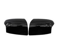 Exterior 2 Carcasas Retrovisores Exteriores Coche Para Ford Para Focus Para MK2 2005-2008 Tapas Laterales Laterales Efecto Carbono En Negro Brillante Retrovisor Carcasa(Negro brillante)
