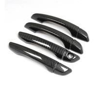 Exterior Accessories - Adhesivo cromado de fibra de carbono para manija de puerta de coche, compatible con Peugeot 408 308 308sw T9 2016-2022, accesorios de estilo (estilo 4) (estilo 2)