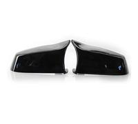 Exterior Carcasa Del Espejo Retrovisor Para Serie 5, 6, 7, E60, E61, E63, E64, F01, F02, F04, F06, F07, F10, F11, F12 Y F13 Tapa Lateral Exterior Retrovisor Tapa(Negro brillante)