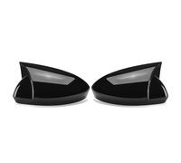 Exterior Carcasas De Retrovisores Exteriores Coche Para Clio 5 Para Mk5 2019-2025 Cubiertas Laterales, Tapas De Aletas, Carcasas Protectoras Retrovisor Tapa(Negro brillante)