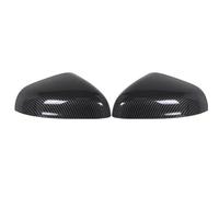 Exterior Carcasas Exteriores Para Retrovisores Para Ford Para Fiesta Para MK8 2018-2023 Carcasas Para Laterales Con Efecto Carbono Negro Brillante Retrovisor Tapa(aspecto carbono,Un par)